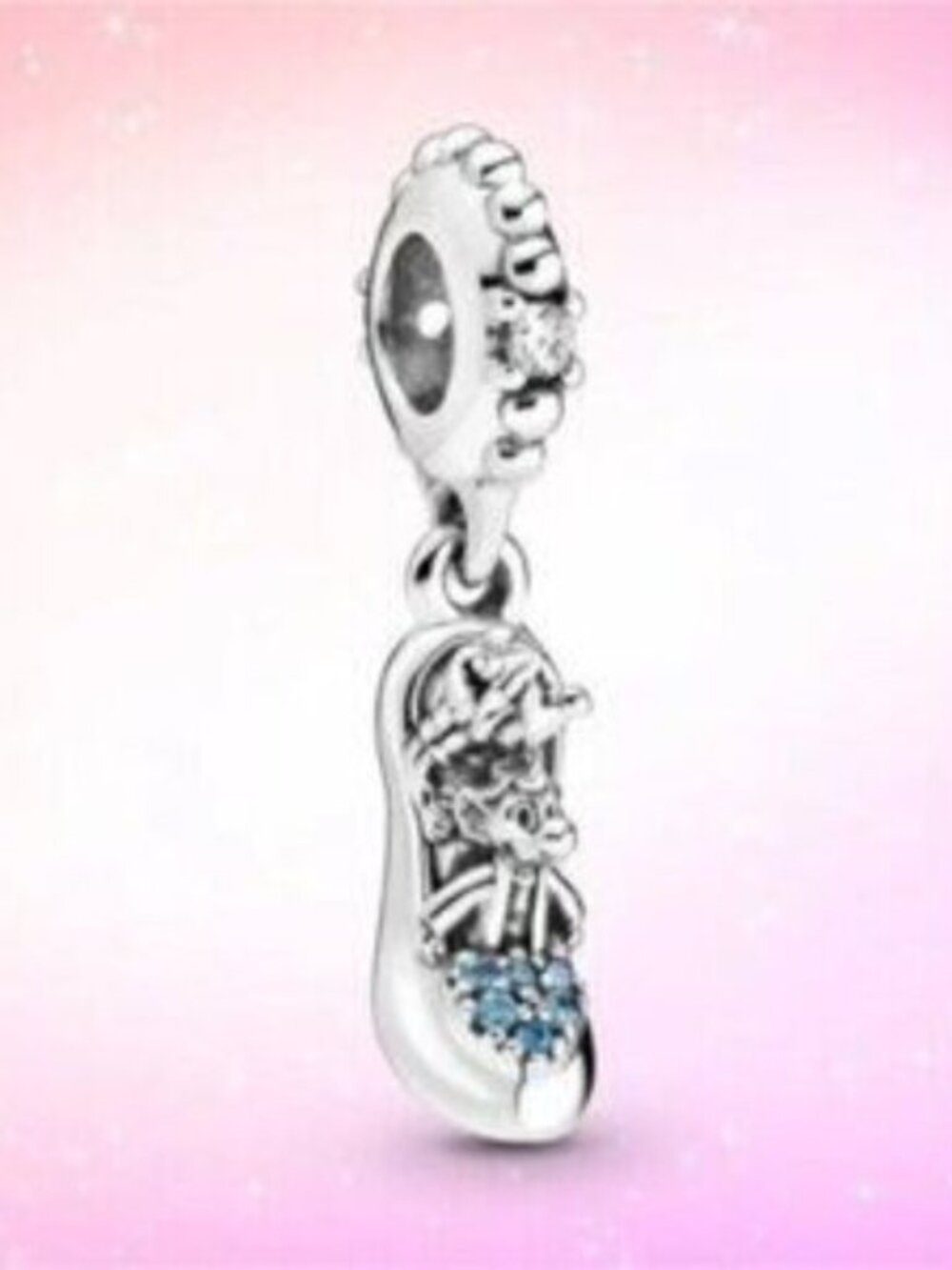 PANDORA Disney Cinderella Slipper Shoe Heel Charm